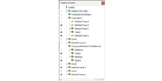 Low angle inclined plate paraview pipeline