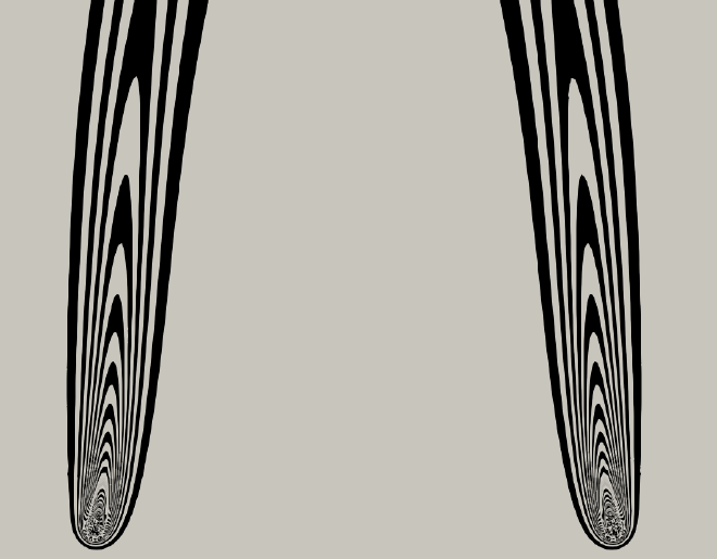 Upward profile of plumes